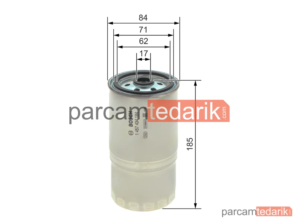 BOSCH 1457434184 | Yakıt Filtresi — Audi A4 B5, Audi A6 C4, VW Passat B5