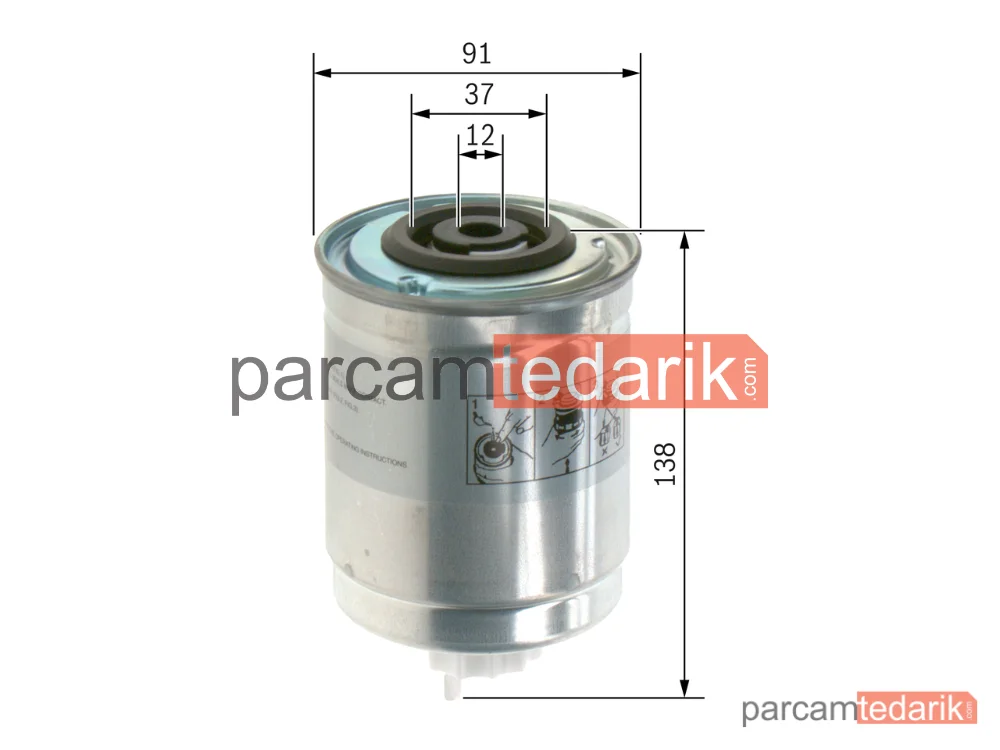 BOSCH 1457434400 | Yakıt Filtresi — Ford Transit, Ford Transit Tourneo, LDV Convoy