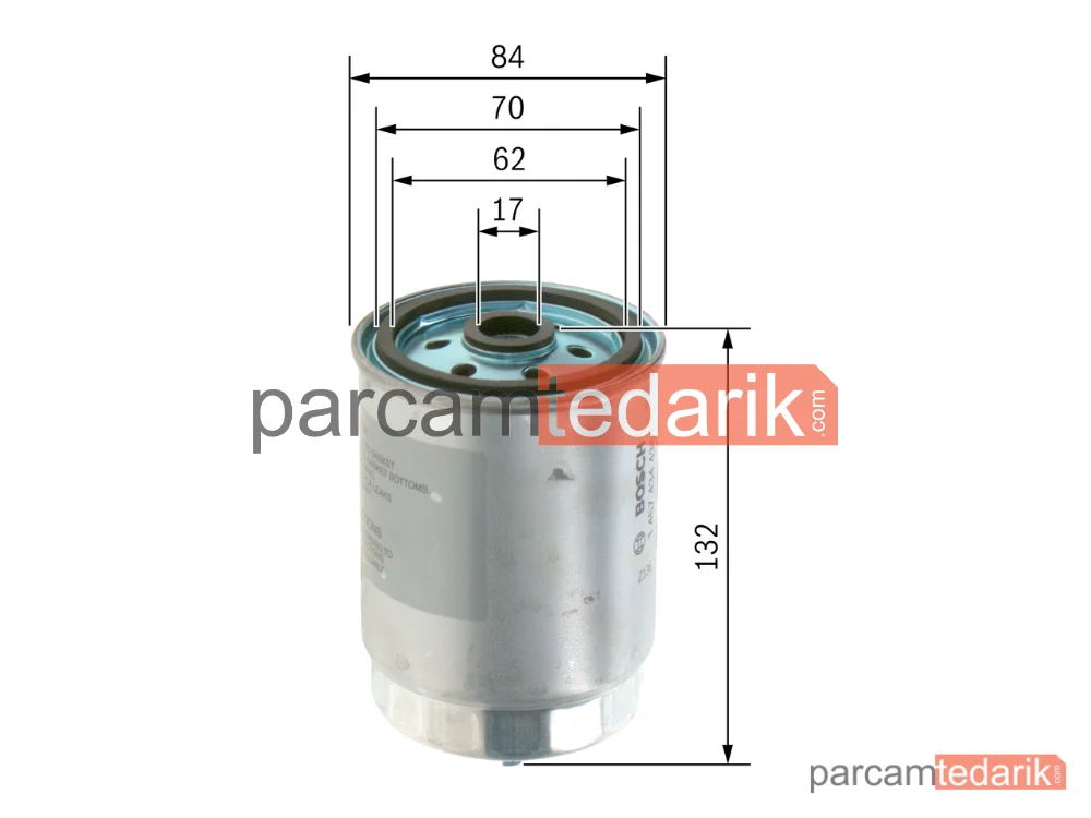 BOSCH 1457434436 | Yakıt Filtresi — Volvo S60 I, Volvo V70 II, Volvo S80 I