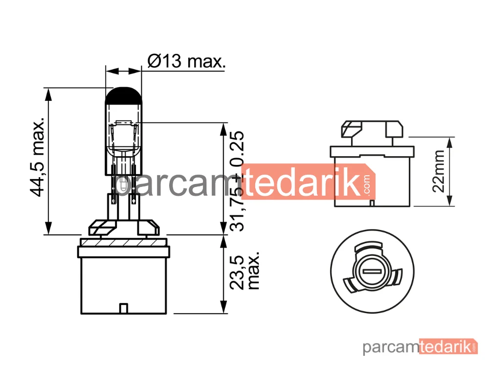 BOSCH 1987302024 | Ampuller — Hyundai ix35, Hyundai ix20, Kia Sportage III