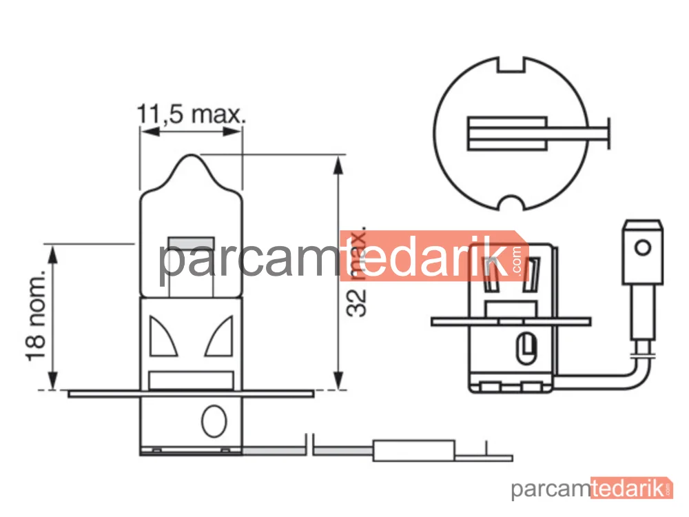 BOSCH 1987302431 | Ampuller — Volvo FL6, Volvo FH12