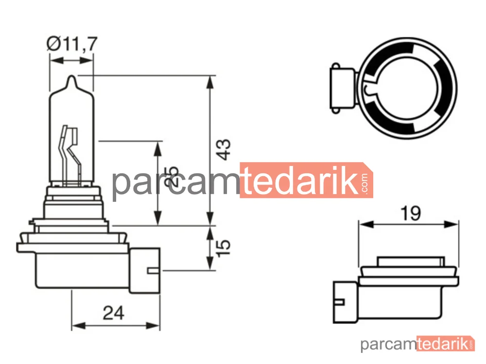 BOSCH 1987302082 | Ampuller — Volvo V60 I, Volvo XC60 II, Volvo V70 III