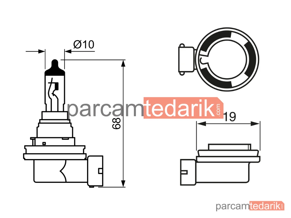 BOSCH 1987302089 | Ampuller — Dacia Duster, Renault Megane III, Renault Megane IV