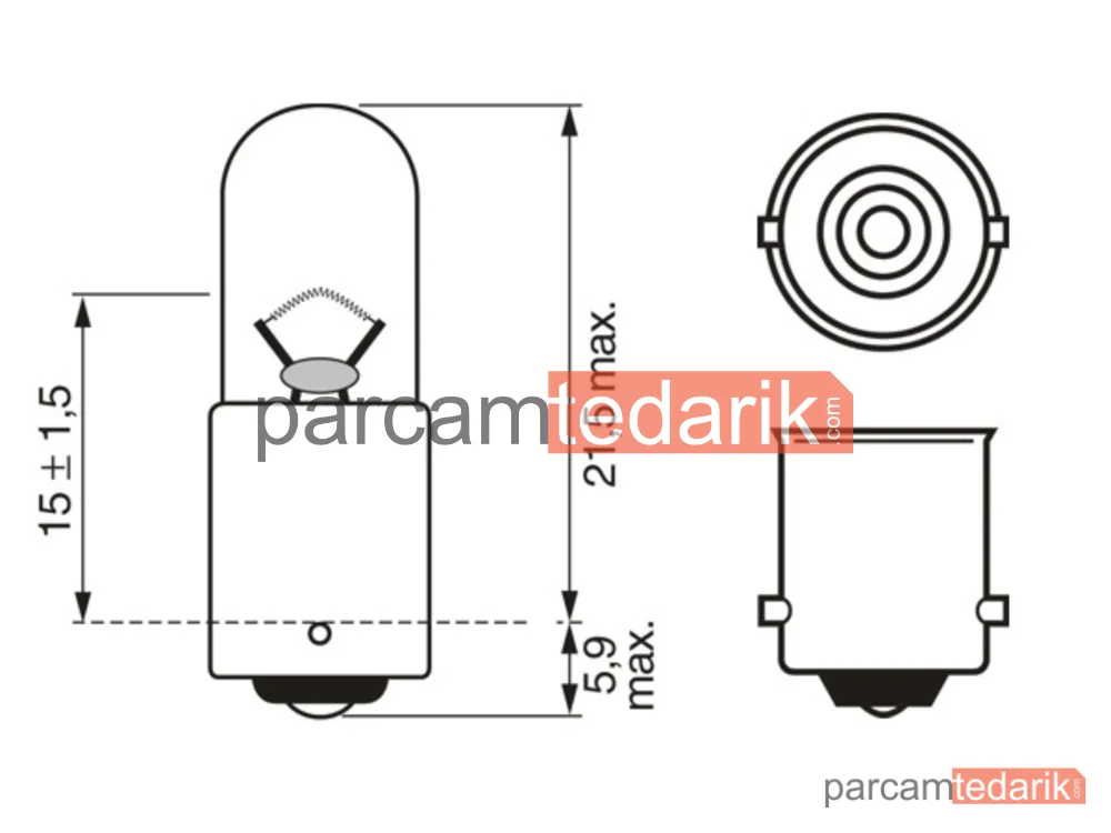 BOSCH 1987302207 | İç Aydınlatma — Honda CB, Porsche 911, Citroen BX