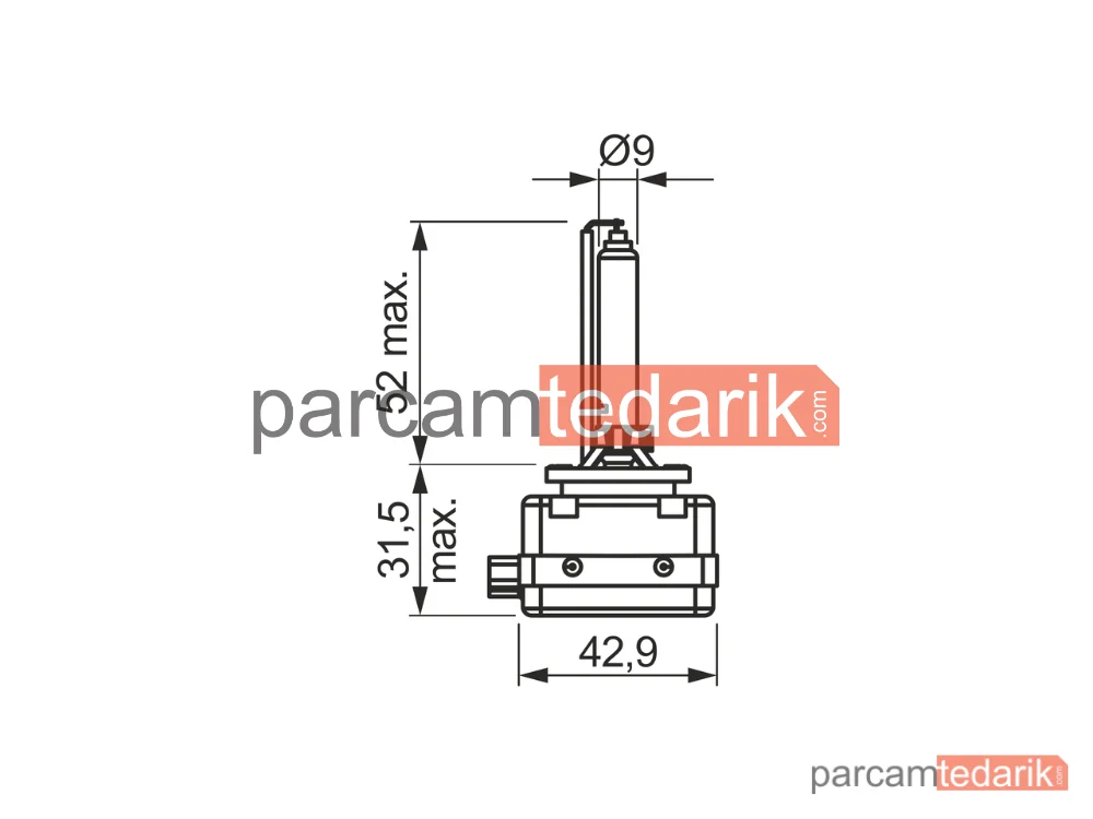 BOSCH 1987302907 | Ampuller — Volvo V60 I, Audi A6 C7, Audi A7