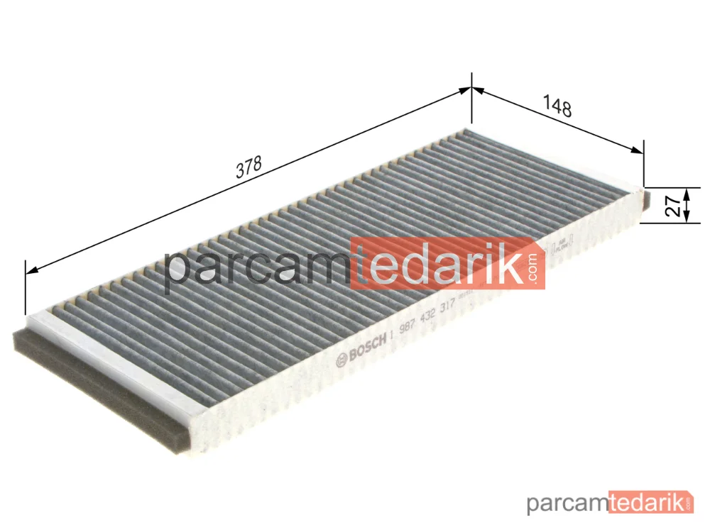 BOSCH 1987432317 | Polen Filtresi — Audi A4 B5, Audi Coupe B3, Audi 80 B4