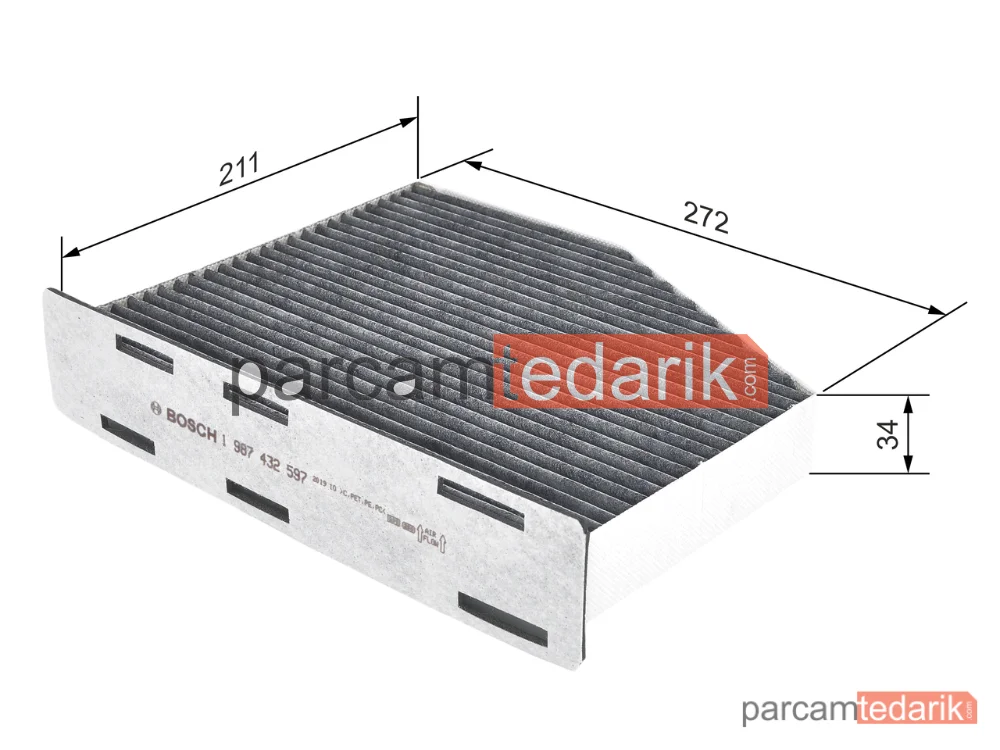 BOSCH 1987432597 | Polen Filtresi — VW Golf V, VW Passat B6 Variant, VW Tiguan