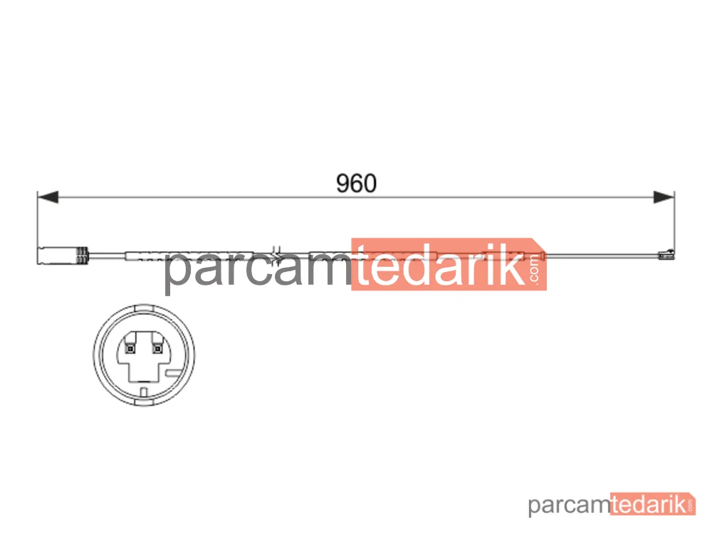 BOSCH 1987473523 | Balata Aşınma Fişi (Arka) — Mini Countryman, Mini Paceman