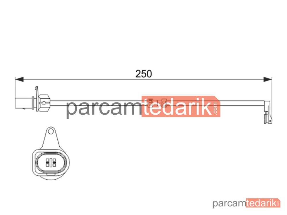 BOSCH 1987474510 | Balata Aşınma Fişi — Audi A8 D4
