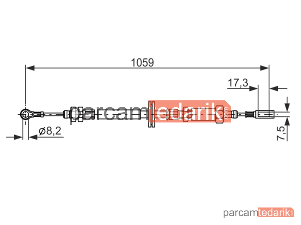 BOSCH 1987477114 | Teller ve Halatlar — Fiat Ducato, Peugeot Boxer, Citroen Jumper I