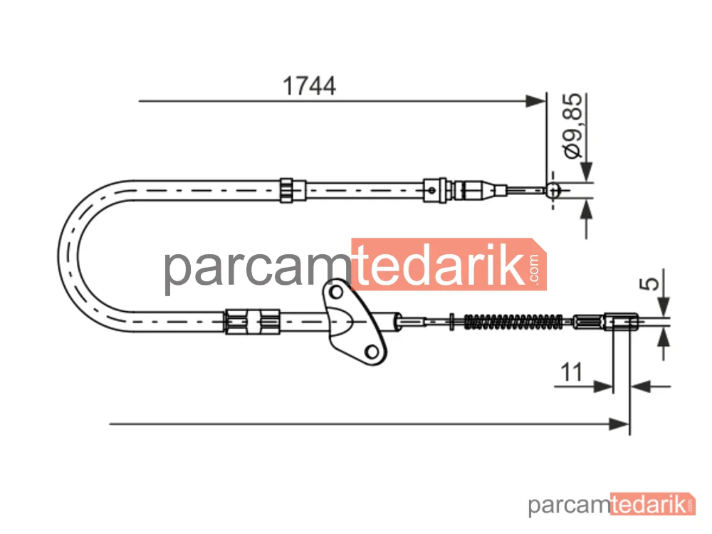 BOSCH 1987477121 | Teller ve Halatlar — Mercedes-Benz T1/TN