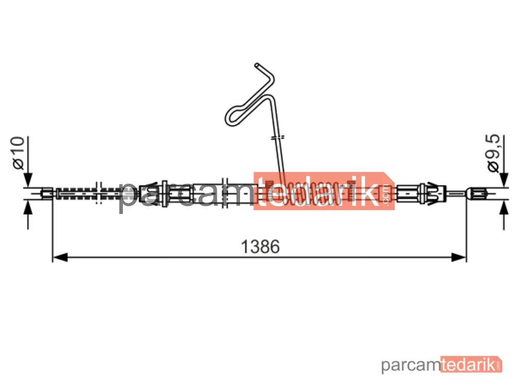 BOSCH 1987477185 | Teller ve Halatlar — Ford Transit