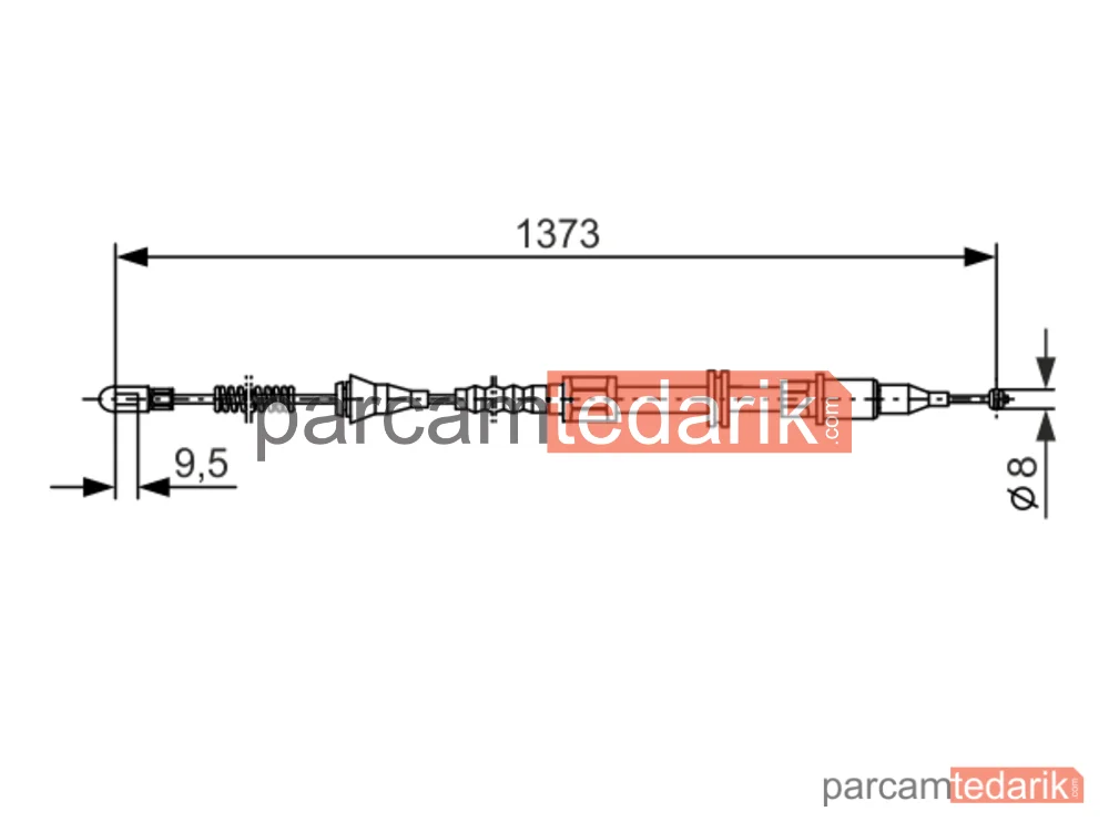 BOSCH 1987477309 | Teller ve Halatlar — Opel Tigra, Chevrolet Corsa Pick-Up, Opel Corsa B