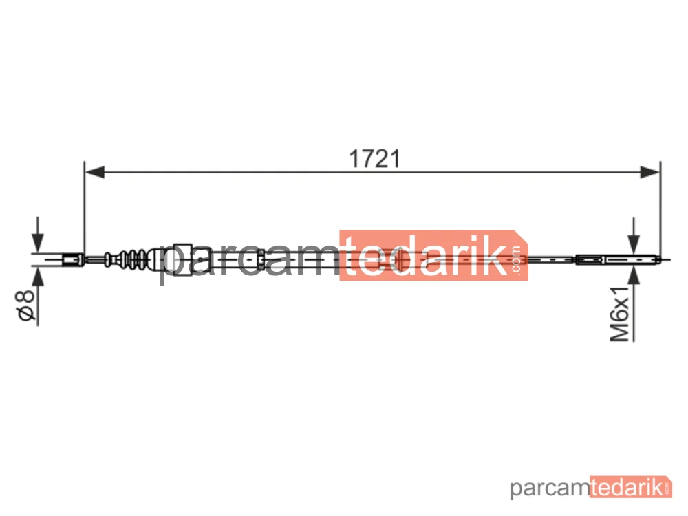 BOSCH 1987477406 | Teller ve Halatlar — VW Passat B3/B4, VW Passat B3/B4 Variant