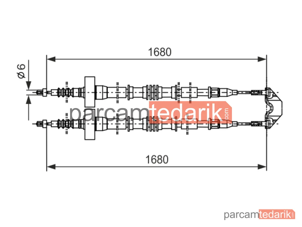 BOSCH 1987477528 | Teller ve Halatlar — Opel Zafira A Mpv