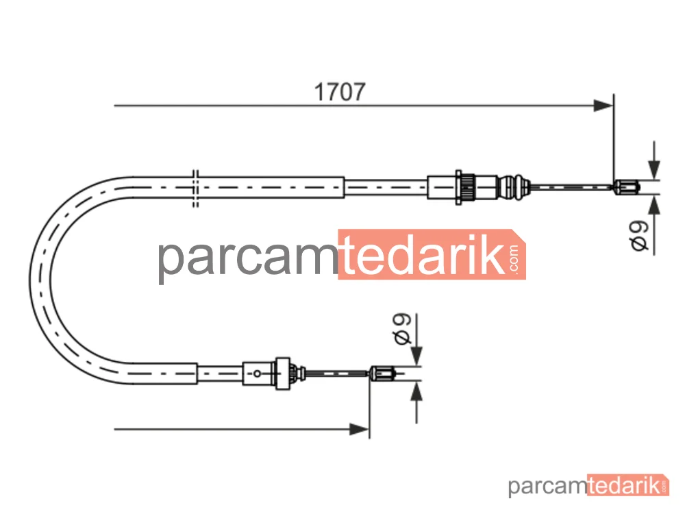 BOSCH 1987477587 | Teller ve Halatlar — Peugeot 206, Peugeot 206 SW, Peugeot 206 CC