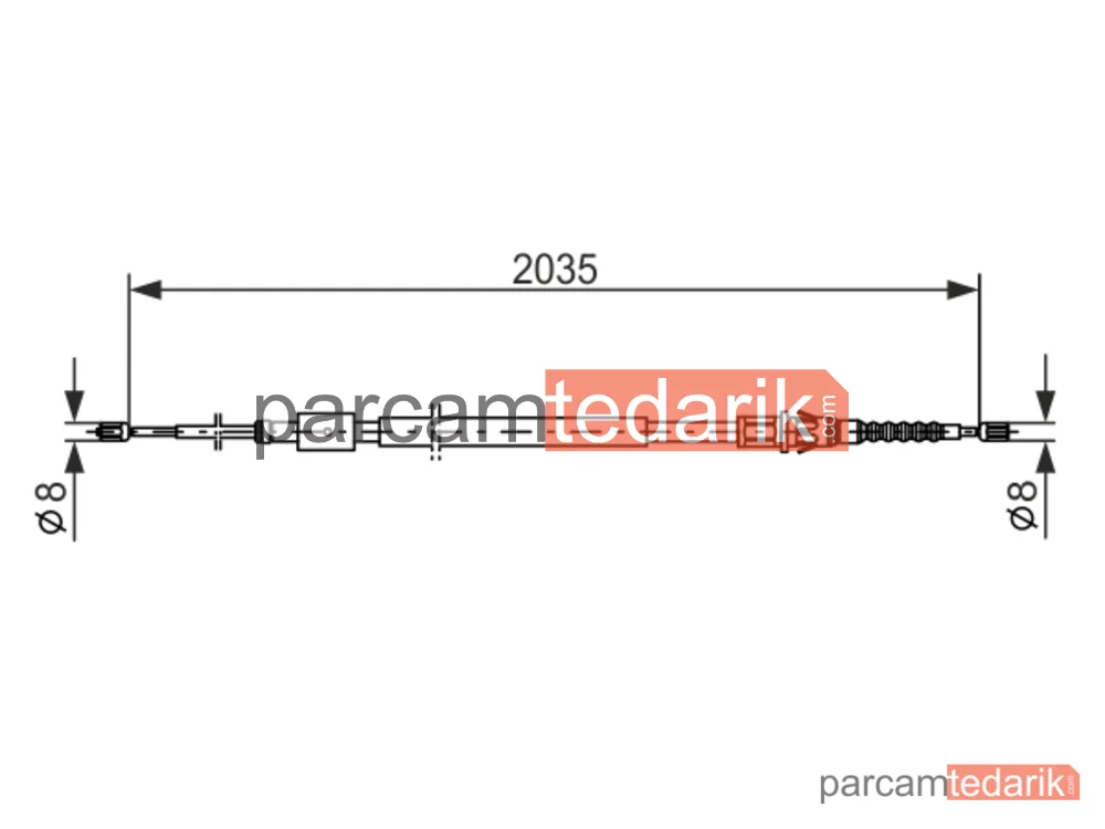 BOSCH 1987477598 | Teller ve Halatlar — Citroen C4 I, Citroen C4 Coupe, Peugeot 307
