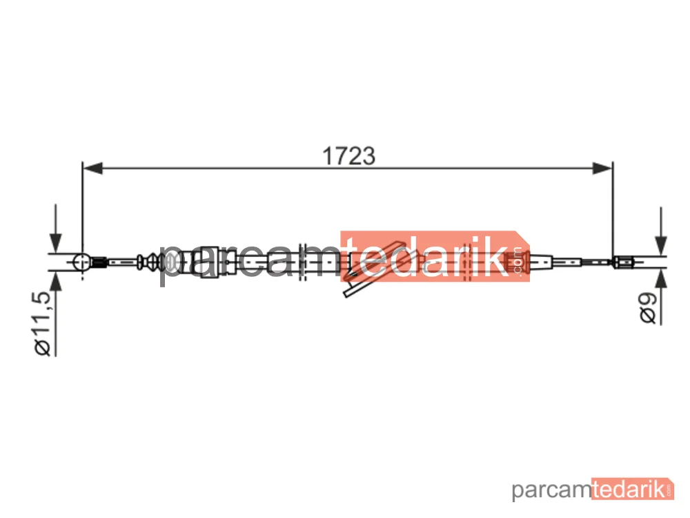 BOSCH 1987477686 | Teller ve Halatlar — VW Golf IV Variant, VW Bora I, VW Bora Variant