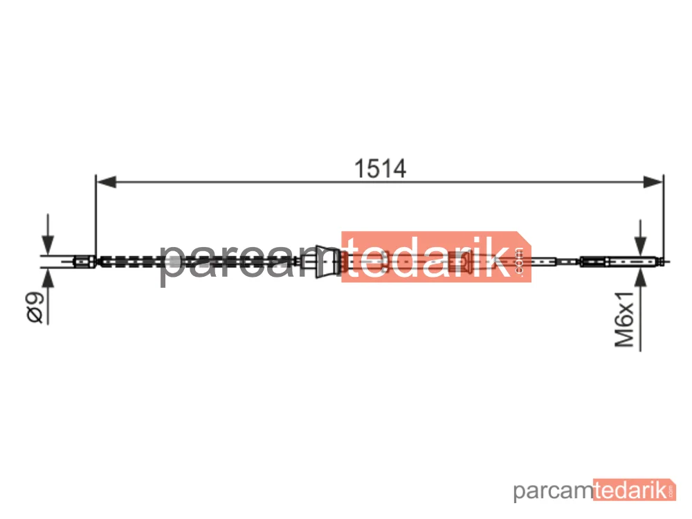 BOSCH 1987477695 | Teller ve Halatlar — Seat Ibiza II, Seat Cordoba, Seat Cordoba Vario