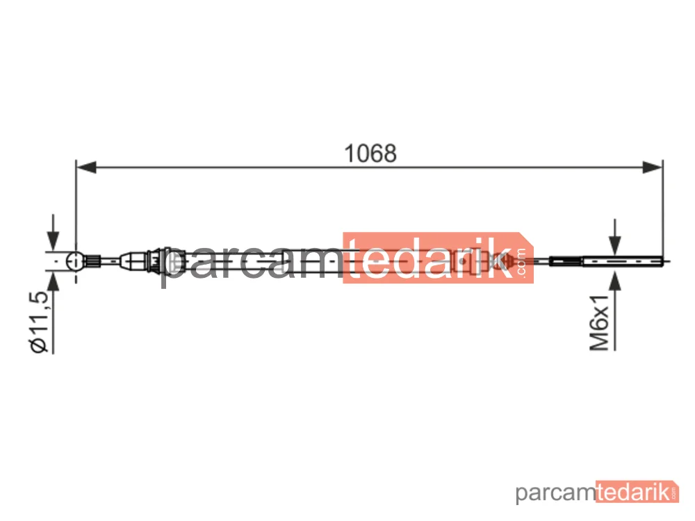 BOSCH 1987477713 | Teller ve Halatlar — Citroen C8, Lancia Phedra, Peugeot 807