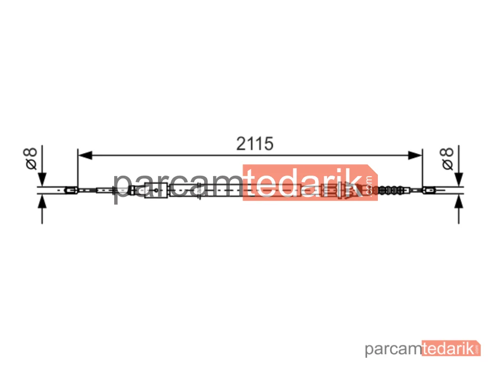 BOSCH 1987477775 | Teller ve Halatlar — Peugeot 307 Break, Peugeot 307 SW, Peugeot 307 SW Kombi