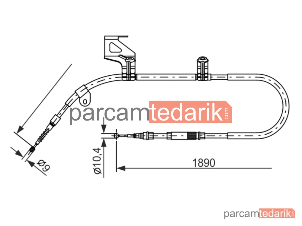 BOSCH 1987477803 | Teller ve Halatlar — VW Passat B5, VW Passat B5 Variant, VW Passat B5.5