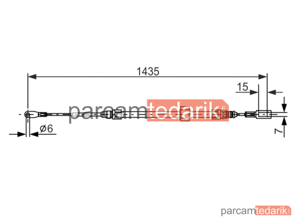 BOSCH 1987477853 | Teller ve Halatlar — Mercedes-Benz Sprinter 4-t, Mercedes-Benz Sprinter 3-t