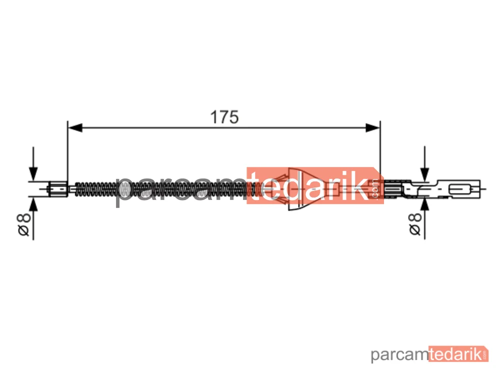 BOSCH 1987477906 | Teller ve Halatlar — Ford Focus I, Ford Focus I Kombi, Ford Fusion