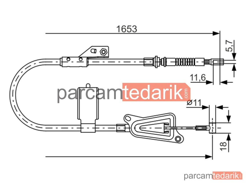 BOSCH 1987477915 | Teller ve Halatlar — Nissan Almera II