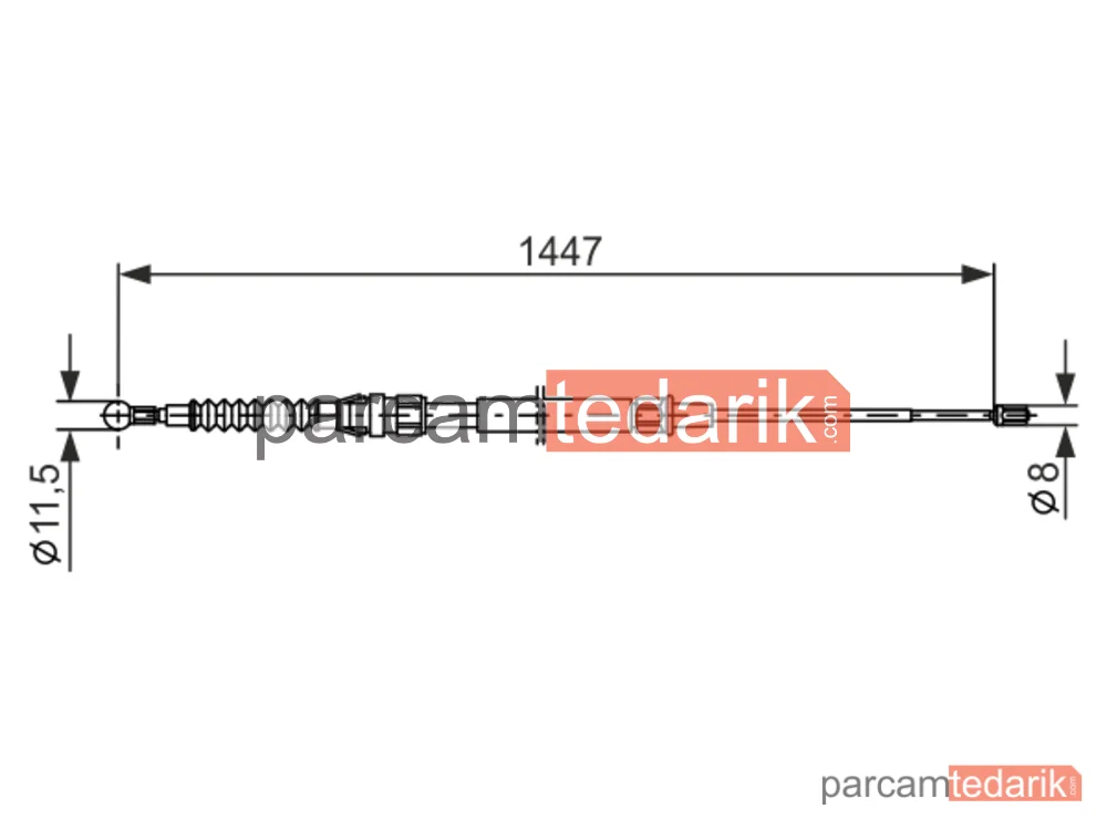BOSCH 1987477958 | Teller ve Halatlar — VW Golf V, VW Golf VI, Skoda Octavia II Combi