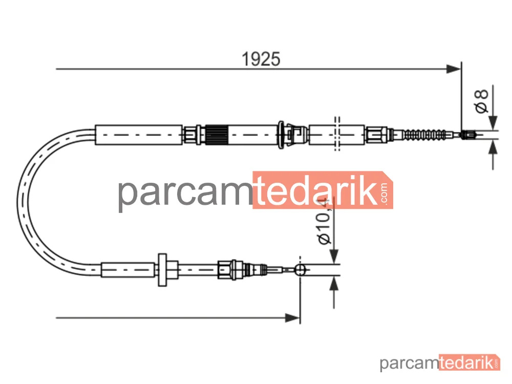 BOSCH 1987477959 | Teller ve Halatlar — Audi A6 C5, Audi Allroad C5