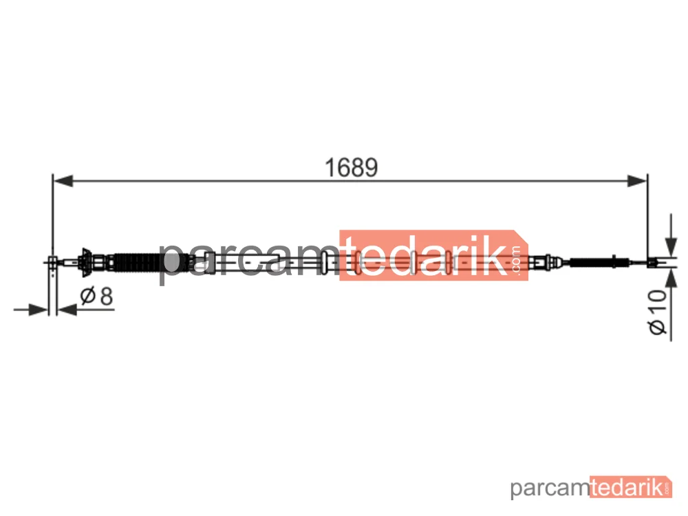 BOSCH 1987477975 | Teller ve Halatlar — Fiat Punto Evo, Fiat Grande Punto, Fiat Punto
