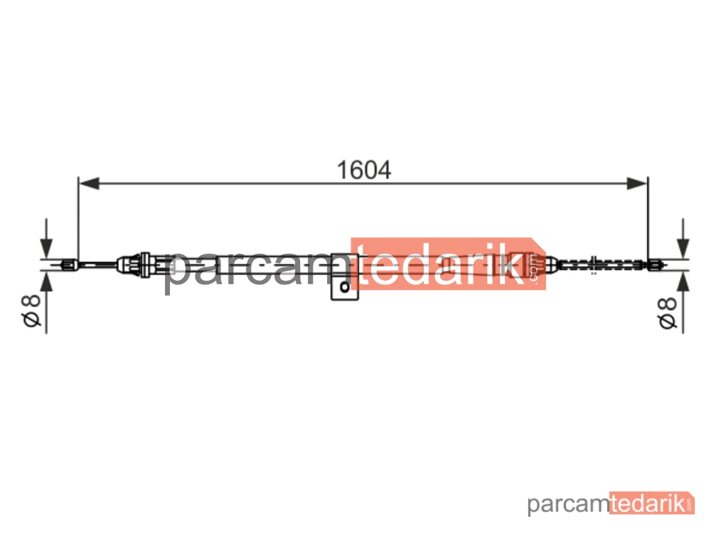 BOSCH 1987477980 | Teller ve Halatlar — Nissan Micra III, Nissan Micra C+c III