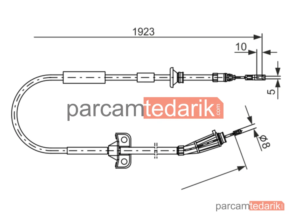 BOSCH 1987477999 | Teller ve Halatlar — Volvo S60 I, Volvo V70 II