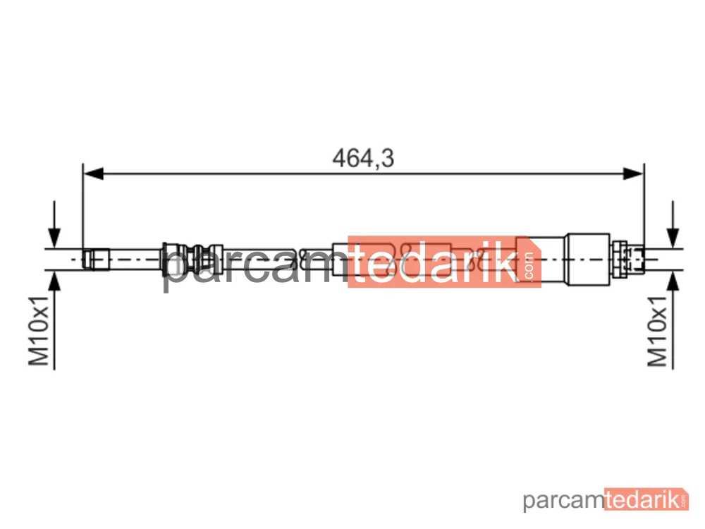 BOSCH 1987481541 | Fren Hortumu (Arka) — Mercedes-Benz Sprinter 5-t, VW Crafter 30-50, Mercedes-Benz Sprinter 4,6-t
