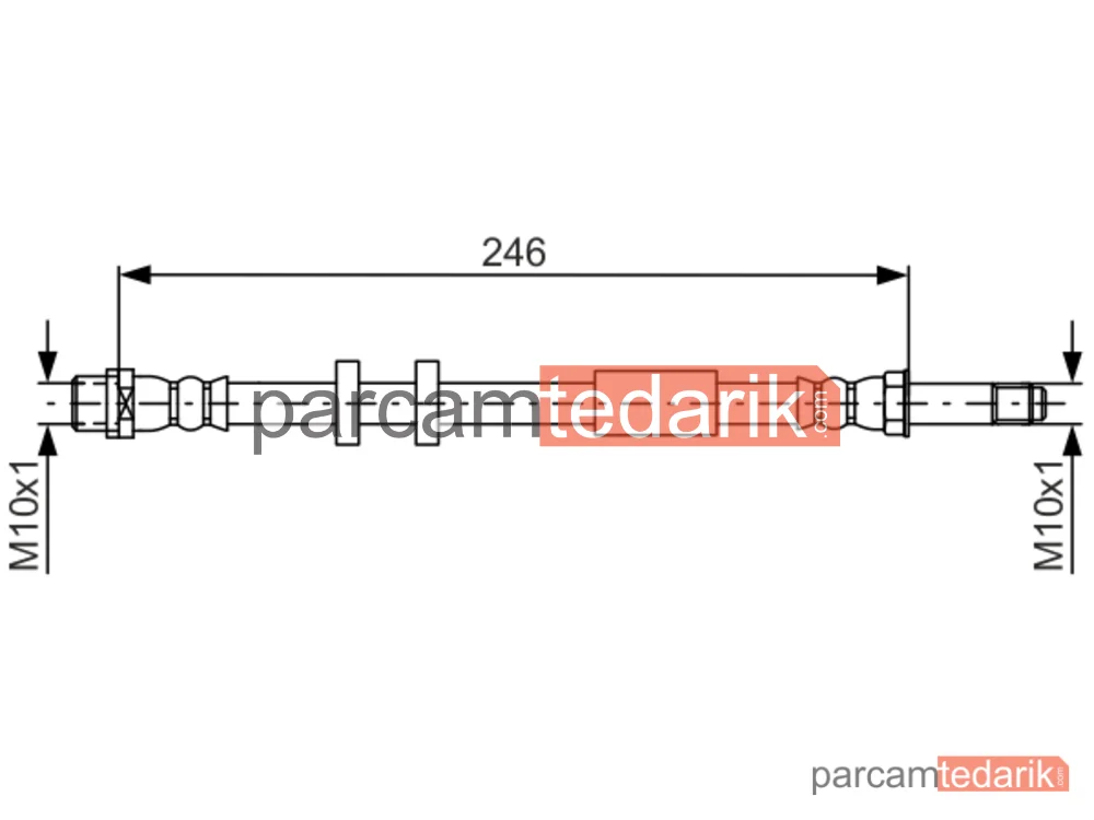 BOSCH 1987481714 | Fren Hortumu (Arka) — Audi A8 D4