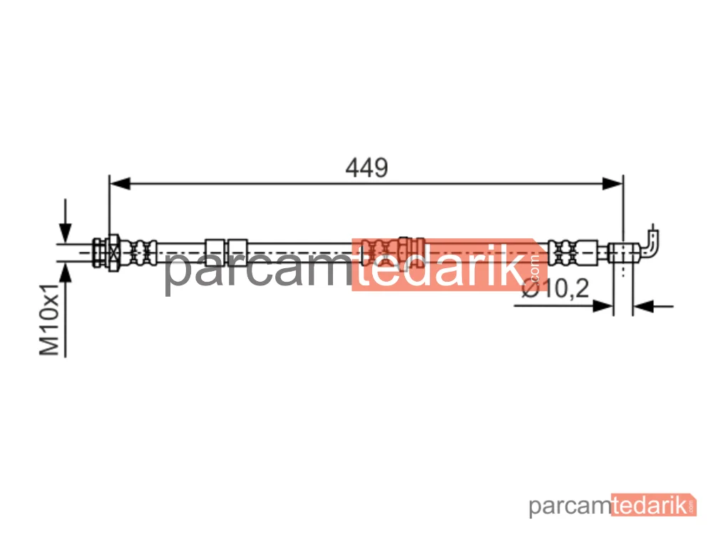 BOSCH 1987481722 | Fren Hortumu — Mazda CX-7