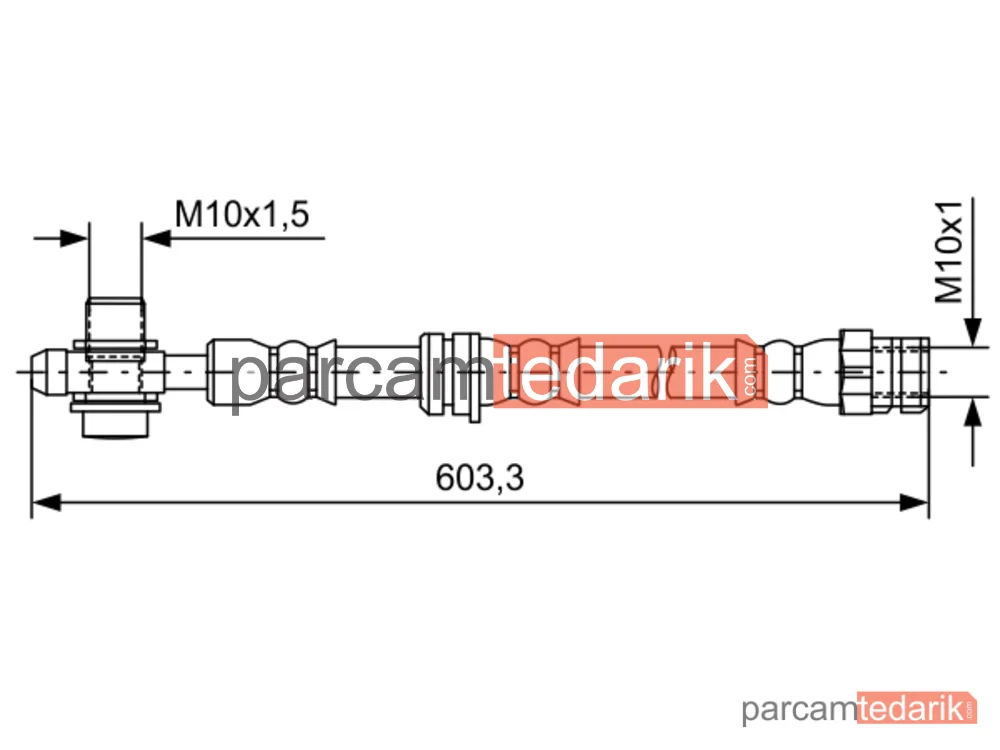 BOSCH 1987481742 | Fren Hortumu — VW Tiguan, Audi Q3