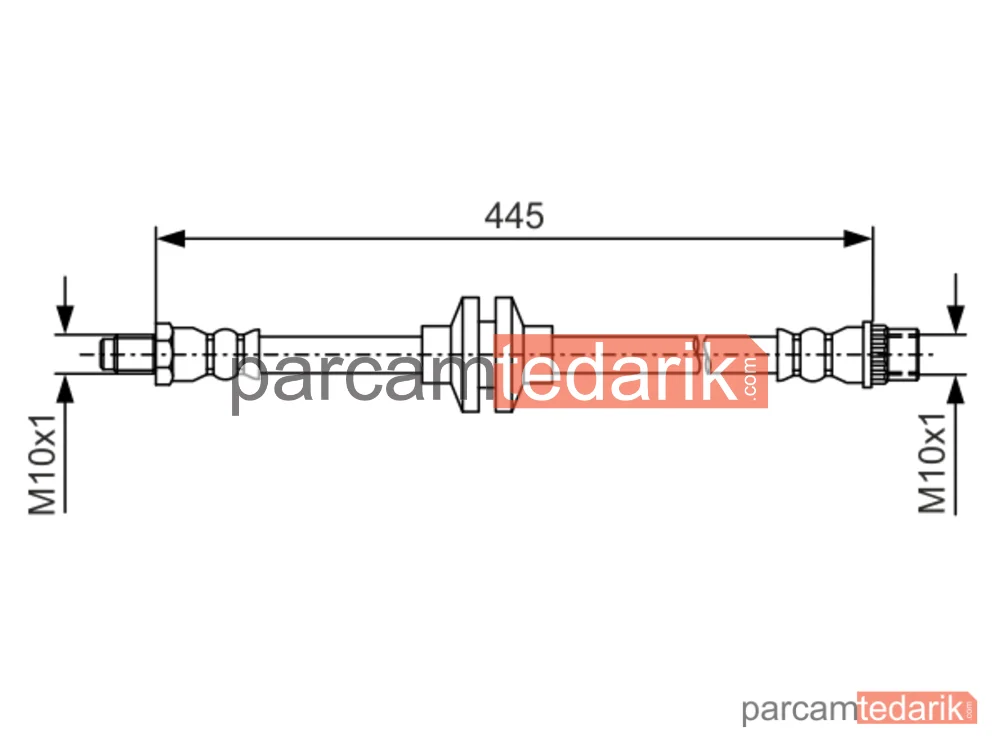 BOSCH 1987481986 | Fren Hortumu — Renault Clio IV, Renault Clio IV Grandtour, Renault Captur I