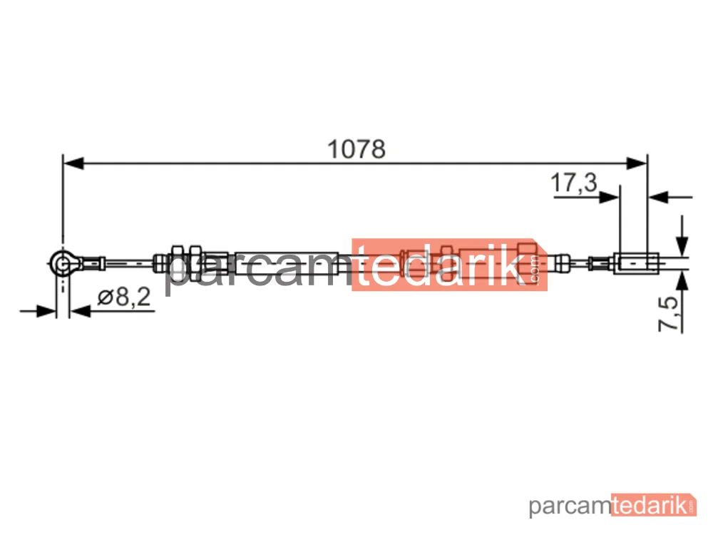 BOSCH 1987482002 | Teller ve Halatlar — Fiat Ducato, Peugeot Boxer