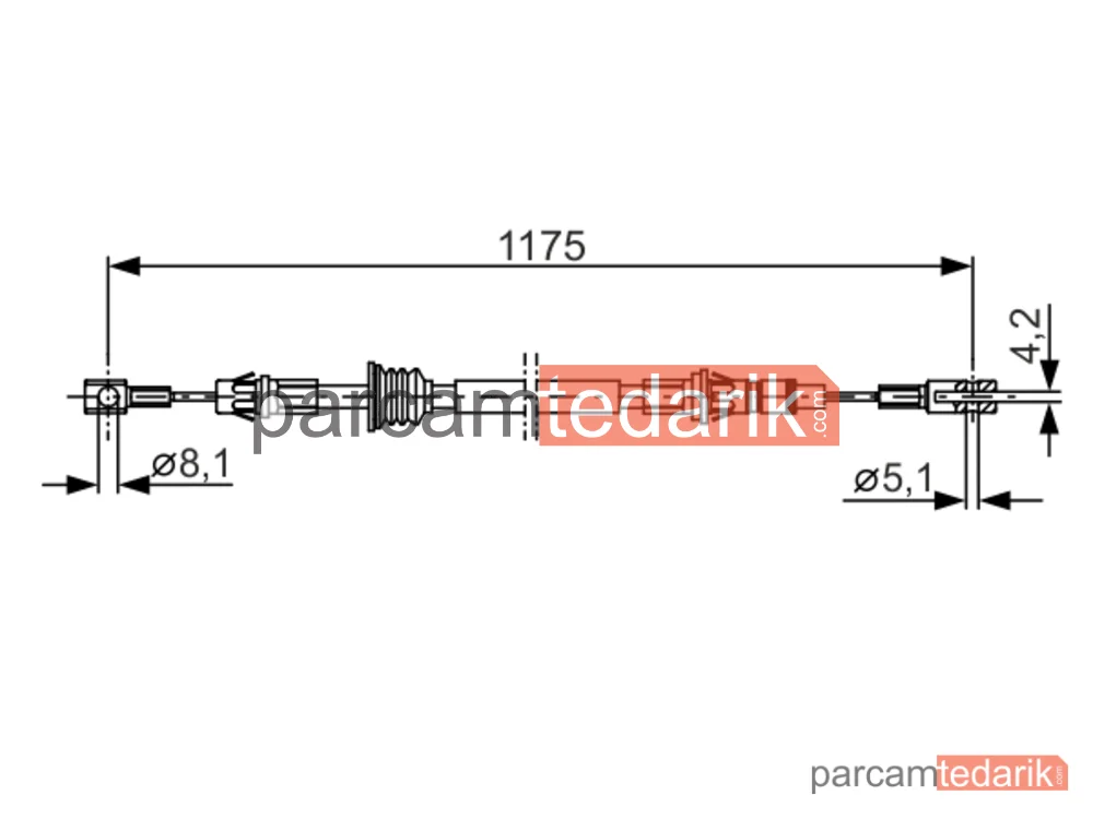 BOSCH 1987482012 | Teller ve Halatlar — Renault Master II, Opel Movano A, Nissan Interstar
