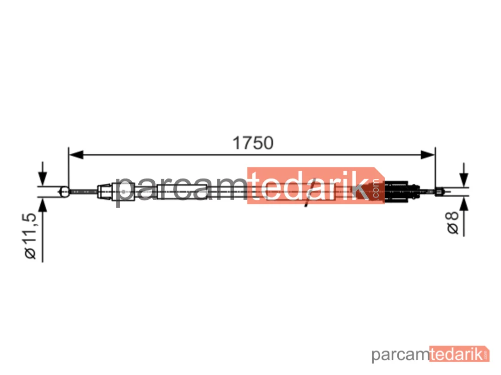 BOSCH 1987482018 | Teller ve Halatlar — Porsche Cayenne, VW Touareg