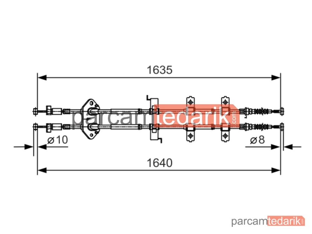 BOSCH 1987482054 | Teller ve Halatlar — Mazda 6