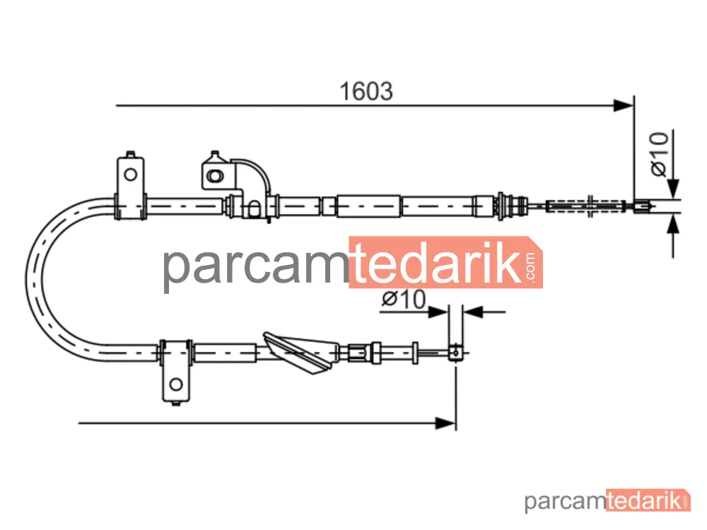 BOSCH 1987482080 | Teller ve Halatlar — Subaru Forester, Subaru Impreza