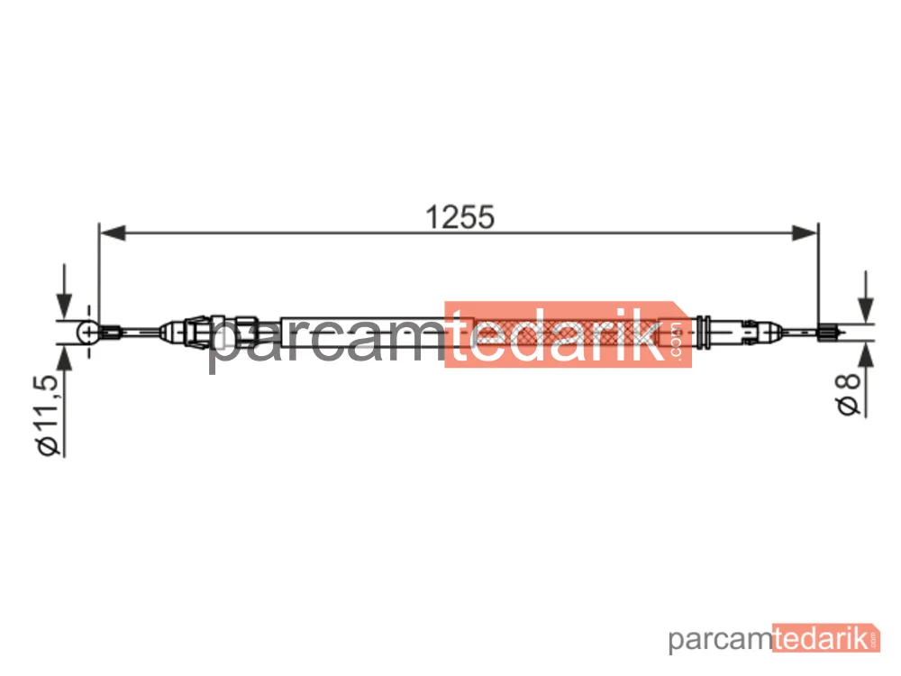 BOSCH 1987482235 | Teller ve Halatlar — Fiat Ulysse, Citroen C8, Lancia Phedra