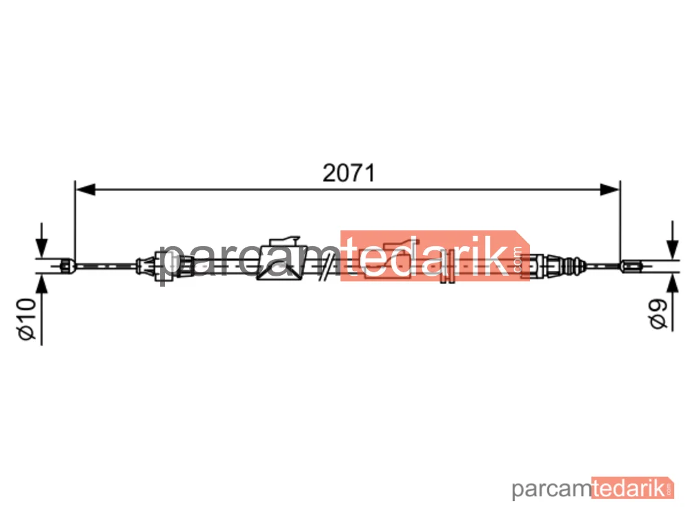 BOSCH 1987482242 | Teller ve Halatlar — Ford Mondeo IV, Ford S-Max, Ford Galaxy II