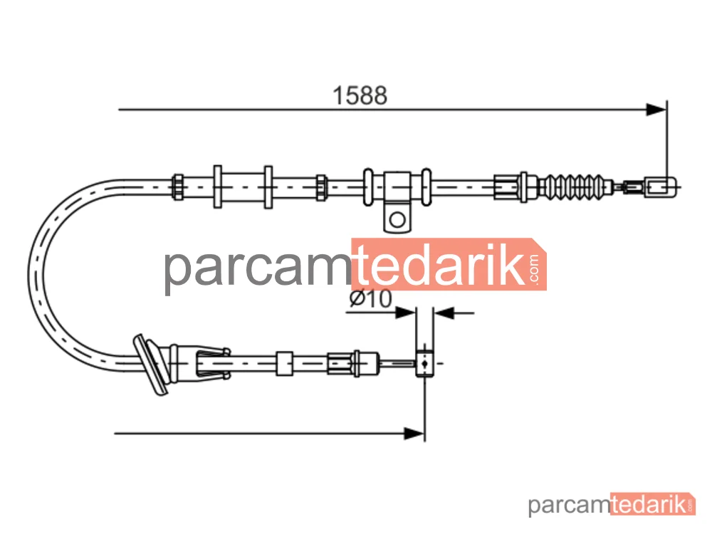 BOSCH 1987482245 | Teller ve Halatlar — Mitsubishi Carisma