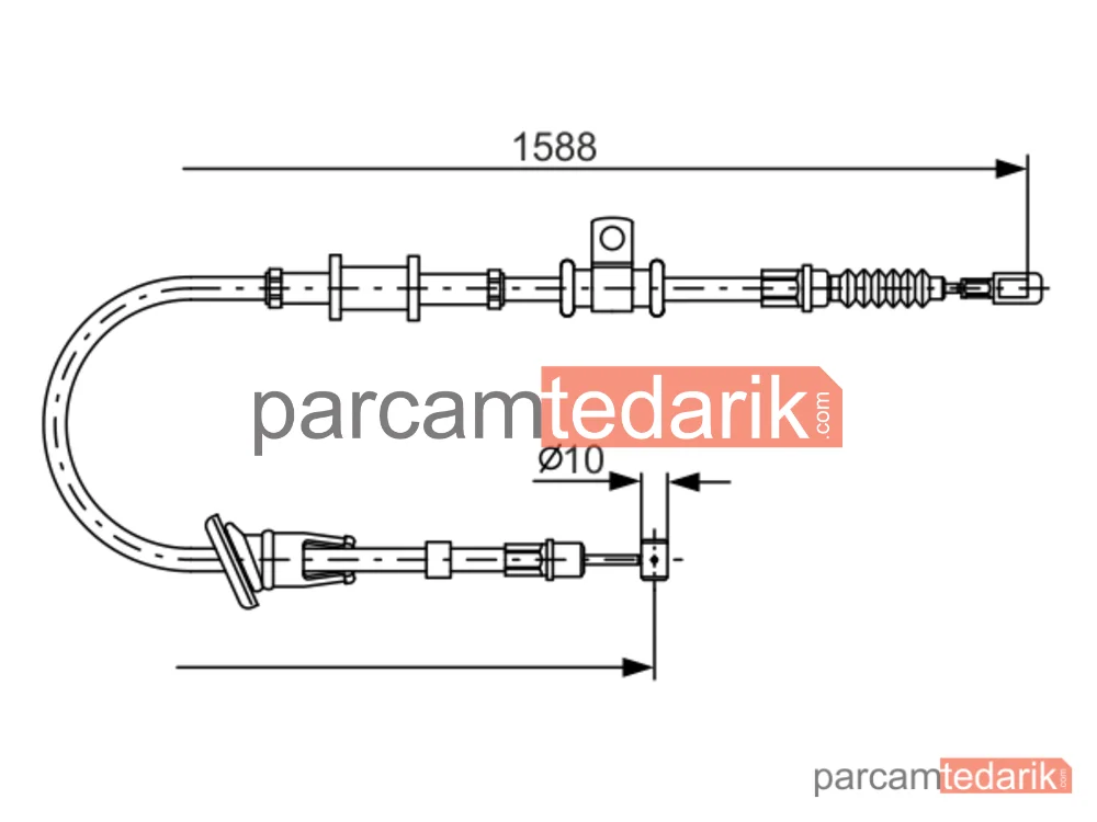 BOSCH 1987482246 | Teller ve Halatlar — Mitsubishi Carisma