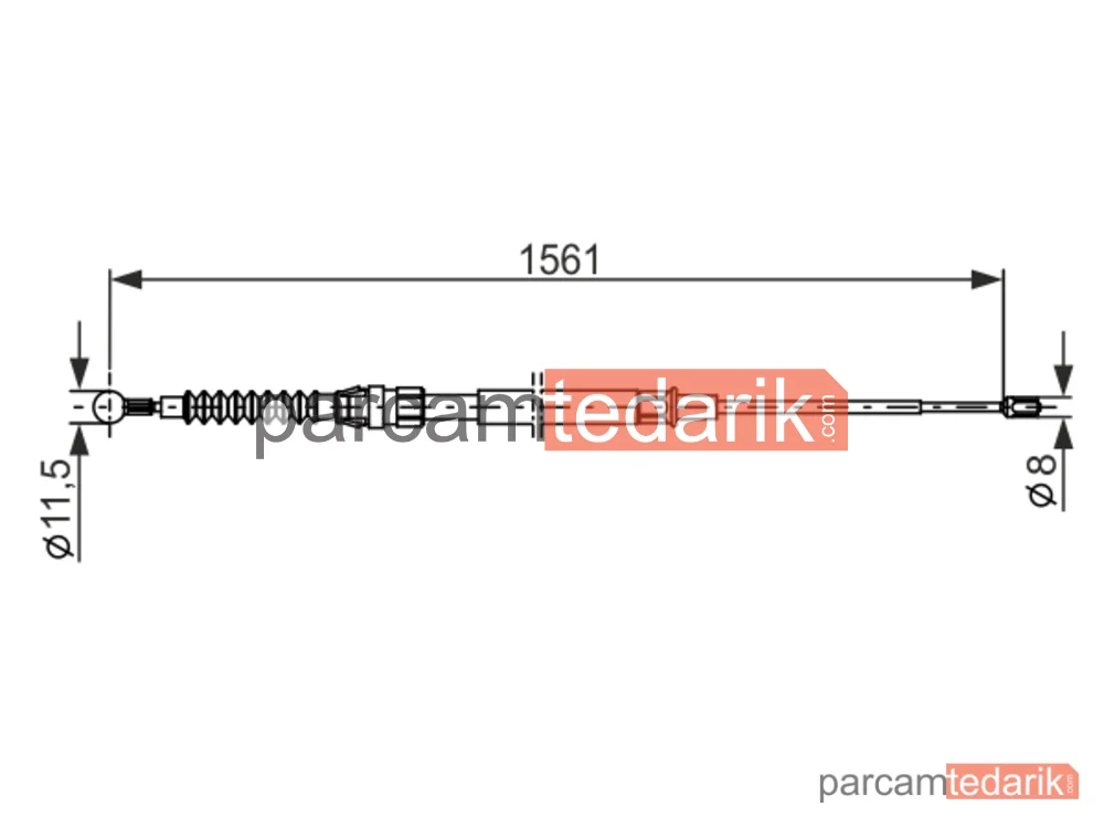 BOSCH 1987482264 | Teller ve Halatlar — VW Touran, VW Touran