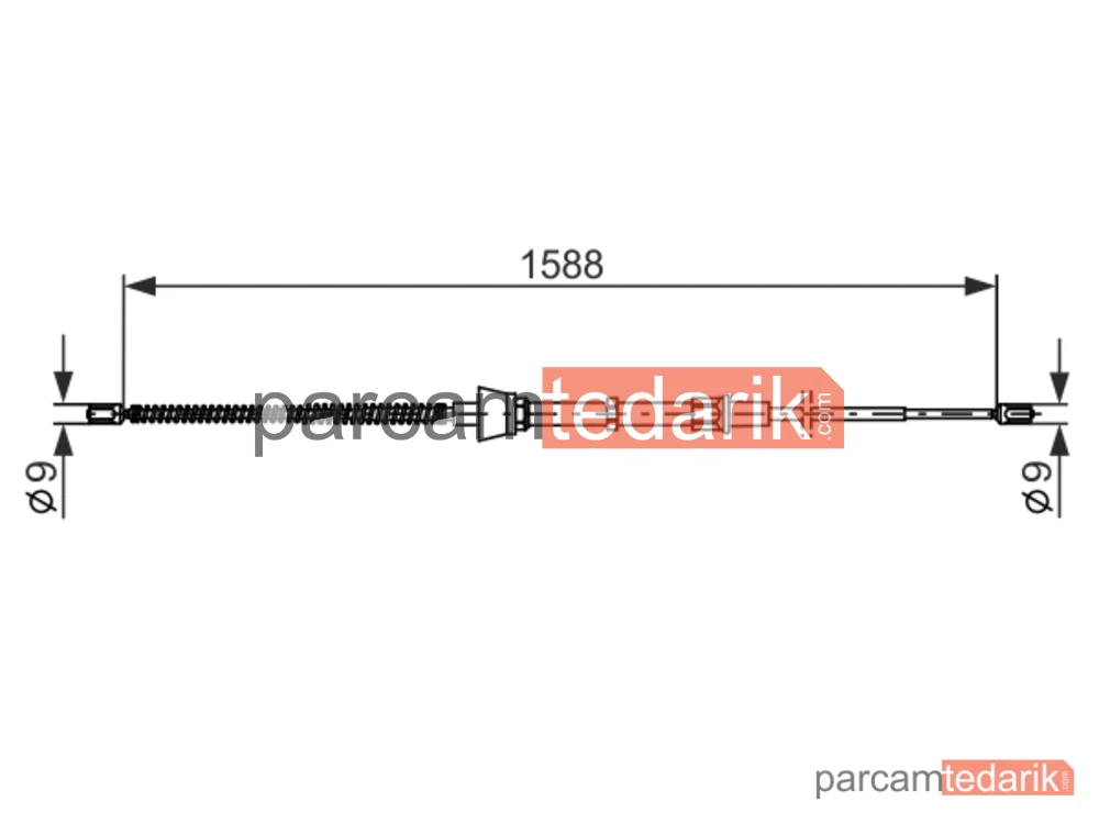 BOSCH 1987482266 | Teller ve Halatlar — Seat Ibiza IV SC, Seat Ibiza IV, Skoda Fabia III
